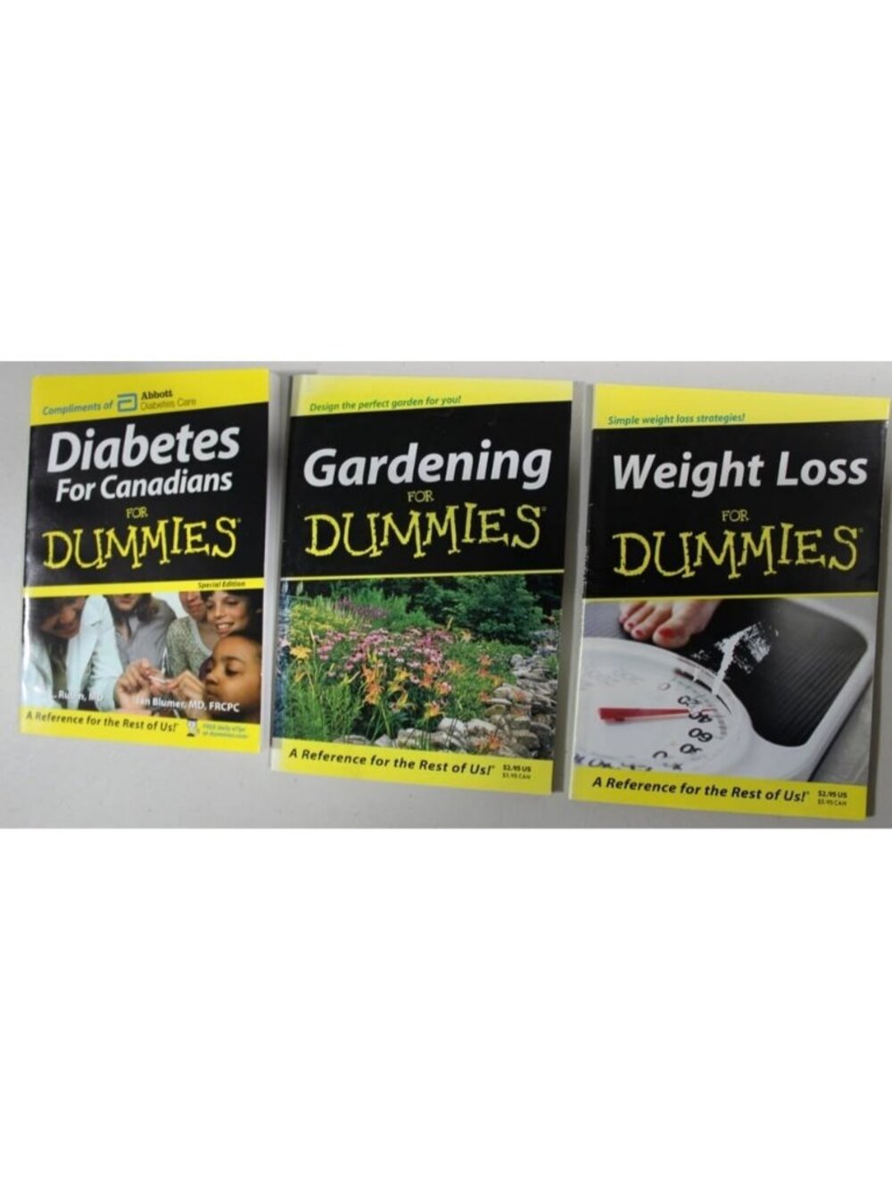 "For Dummies" Book Bundle - Gardening, Weight Loss, & Diabetes for Canadians